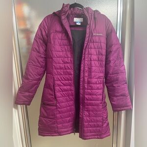Columbia purple long coat